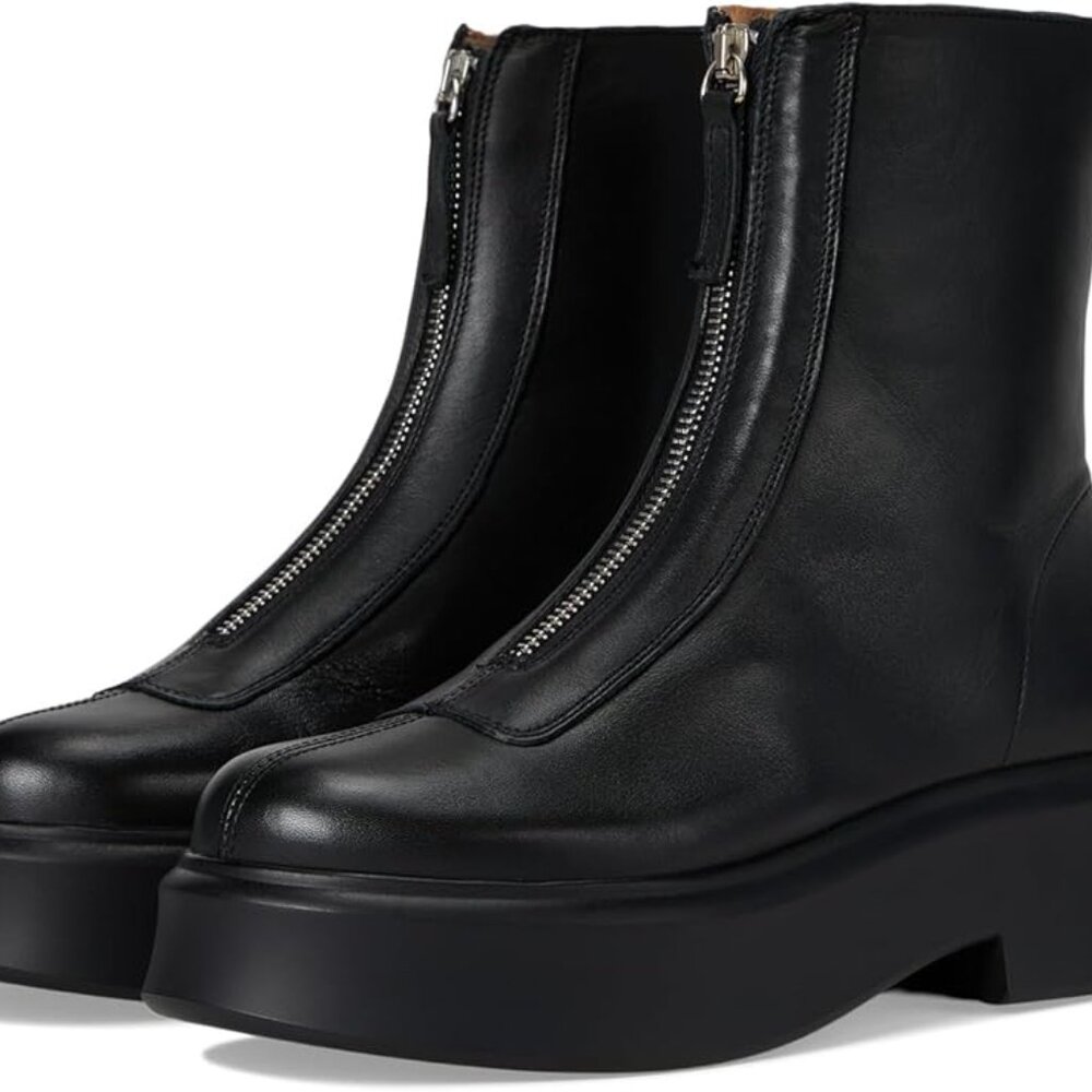 Black Leather Women's Boots